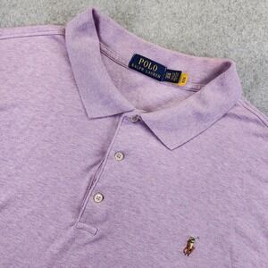 Polo Ralph‎ Lauren Men's 2XB Big Lilac Lavender Cotton Short Sleeve Polo Shirt